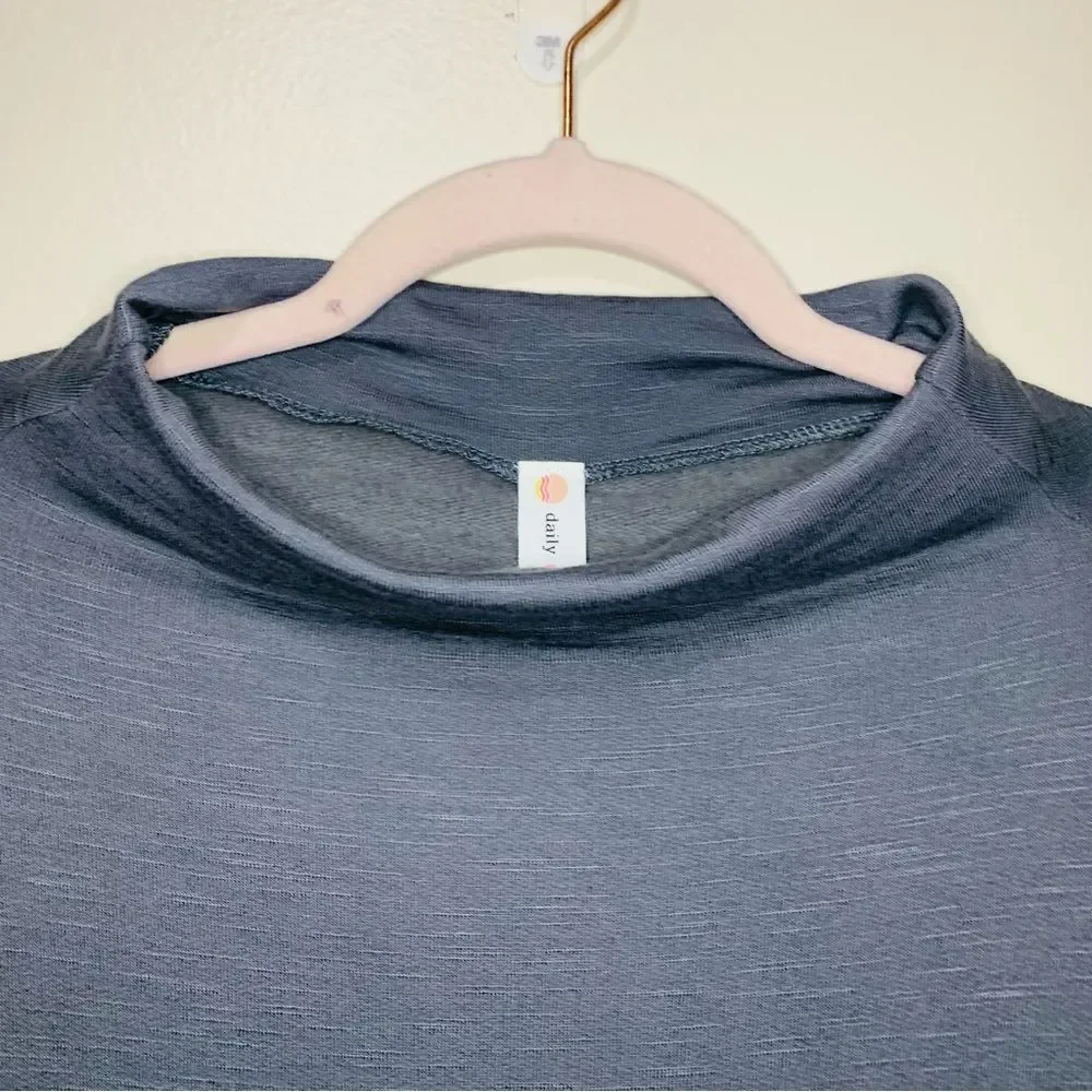 Daily Practice by Anthropologie Ruched long sleeve grey midi dress size 2x